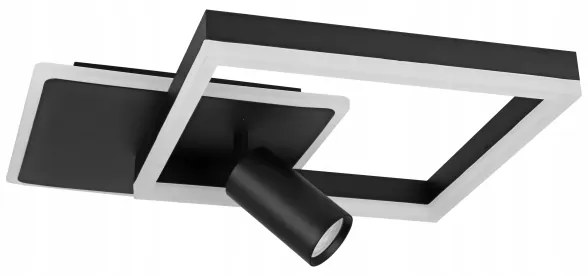 Plafoniera LED/38W/230V + 1xGU10/30W nero