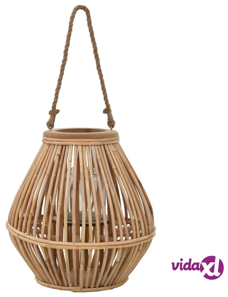 vidaXL Supporto per Lanterna a Sospensione in Vimini Naturale