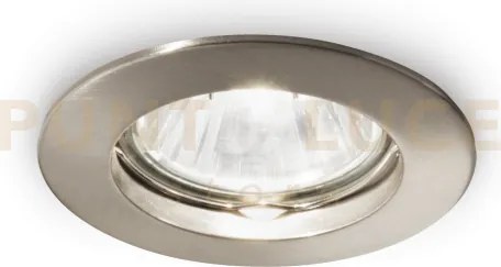 Jazz faretto da incasso nickel 1 luce attacco gu10 d.7,3cm