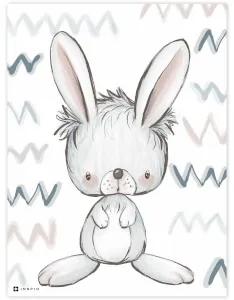 Quadri per la camera dei bambini - Coniglietto grigio | Inspio