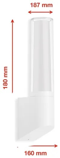 Briloner 311306TF - Applique a LED da esterno LED/8W/230V 4000K IP44 bianco