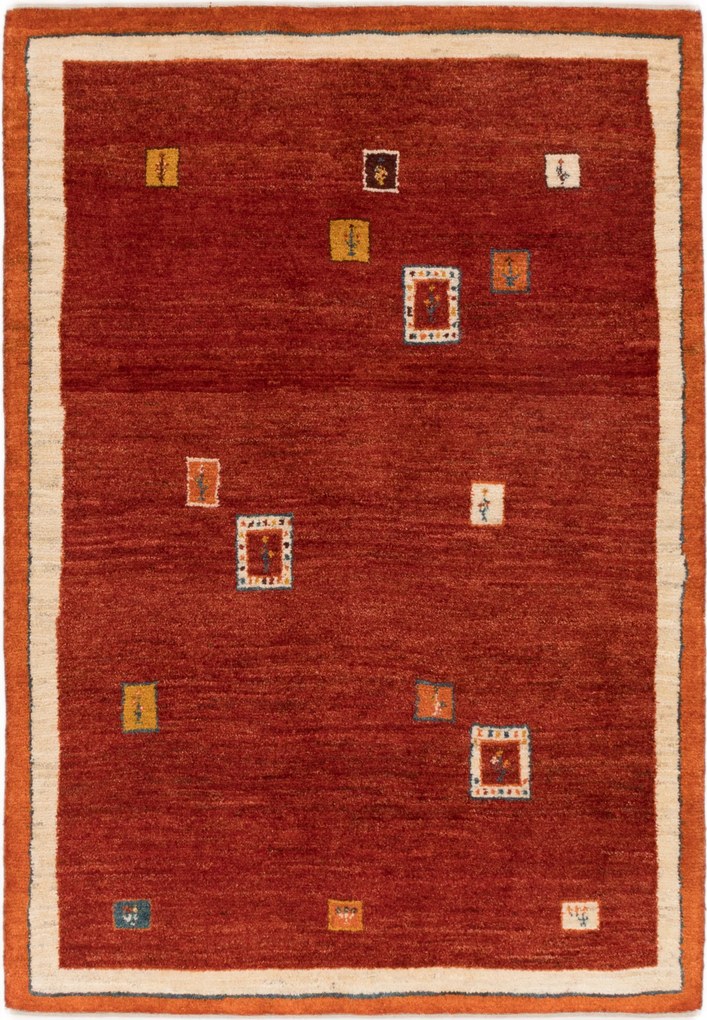 Gabbeh Tappeto 180x120 Rosso (Iran) Annodato A Mano