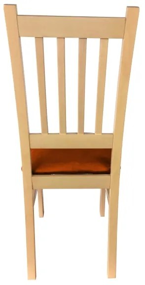 Sedia da pranzo SIMON faggio/arancione