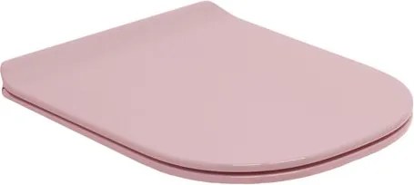 Copriwater TUTTOEVO rettangolare dedicato per serie sanitari OLYMPIA CERAMICA con chiusura rallentata in abs rosa lucido