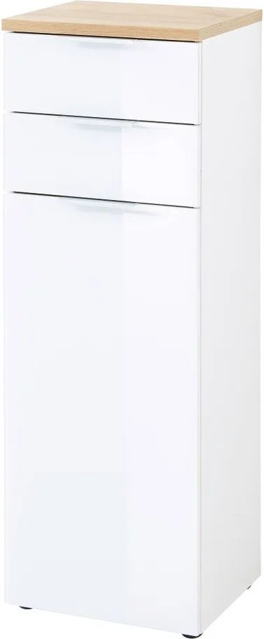 Mobile bagno alto in rovere bianco naturale 39x112 cm Pescara - Germania