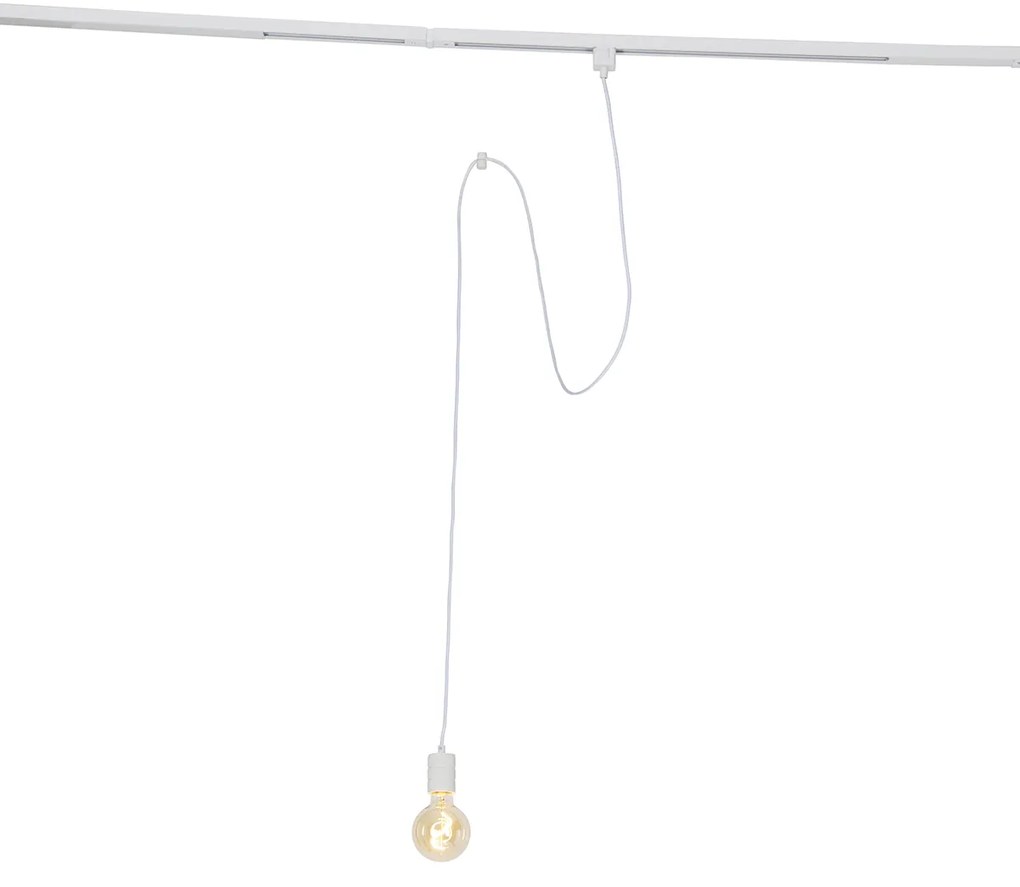 Lampada a sospenzione per binario bianco bianco - Cavalux