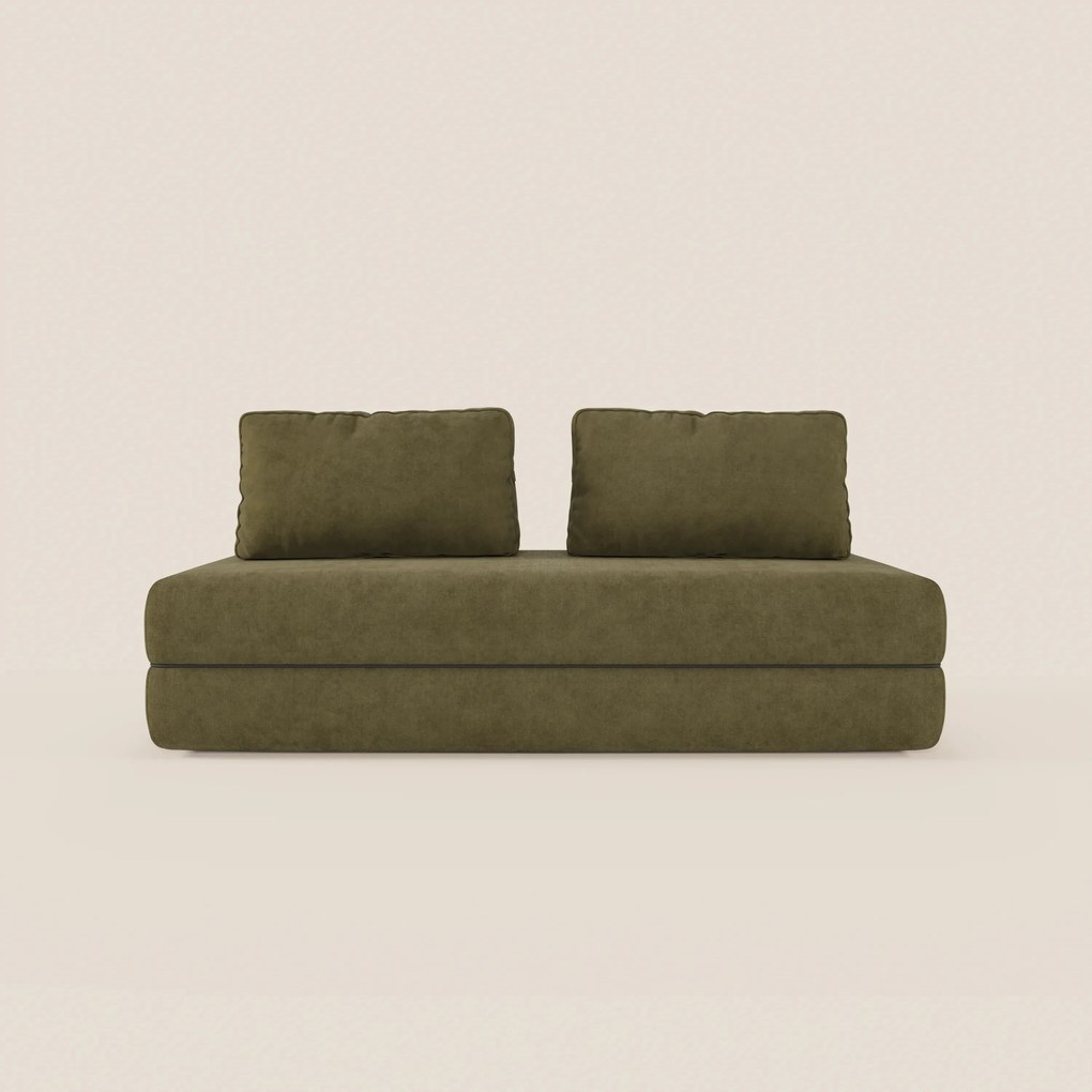 Rift divano letto matrimoniale 2 posti e 3 posti con schienali mobili - materasso alto 22 cm e memory foam in T31