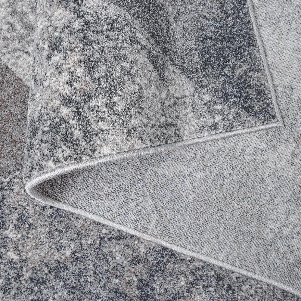 Tappeto grigio moderno per soggioro con motivo a rombi Larghezza: 120 cm | Lunghezza: 170 cm