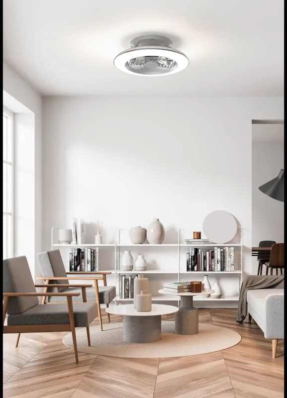 Ventilatore da soffitto Alisio WiFi nichel , D. 52.5 cm MANTRA