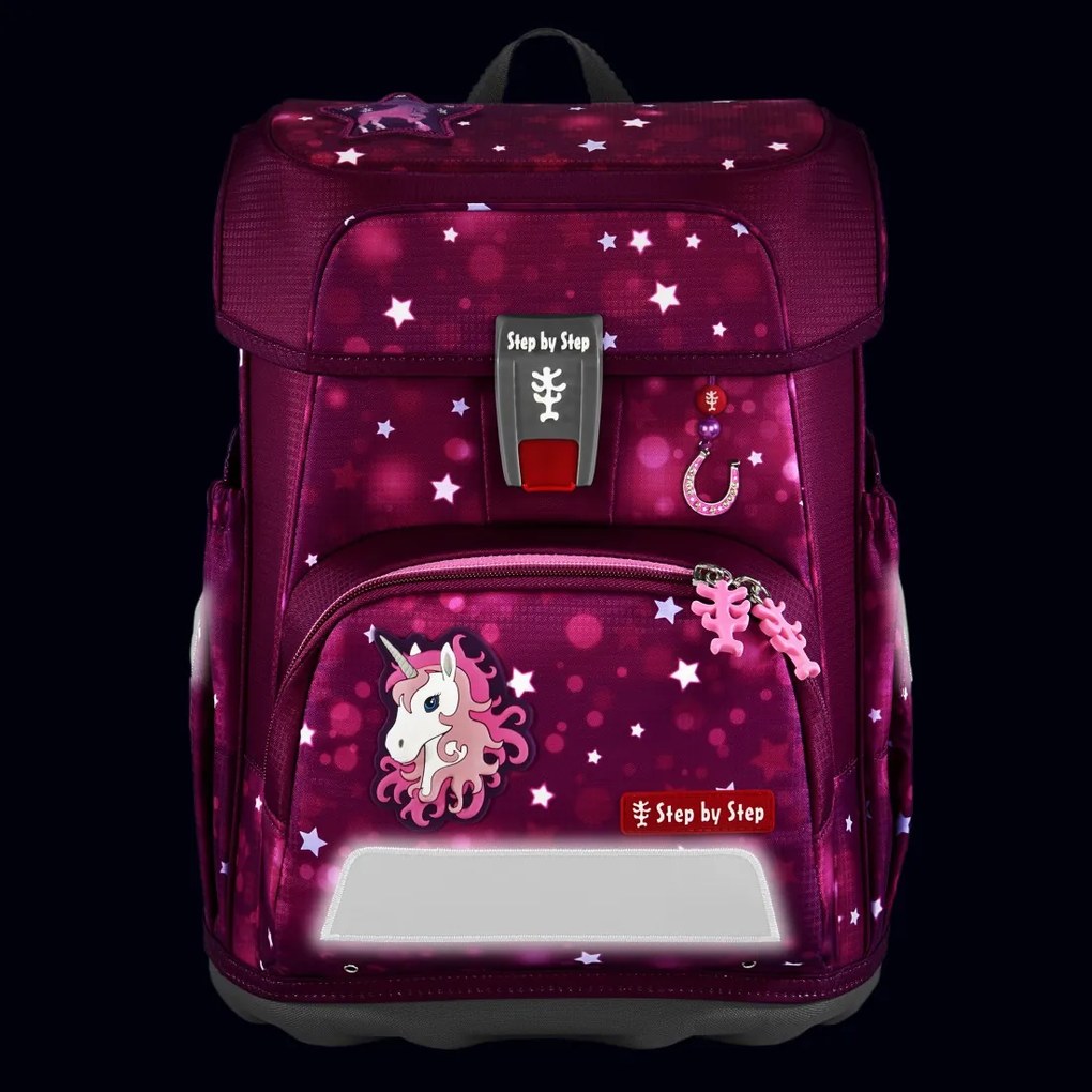Zaino scuola Step by Step CLOUD, set 5 pezzi, Sweet Unicorn Nuala
