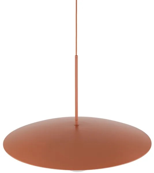 Lampadario a sospensione con filo SLATE 1xE27/15W/230V diametro 65 cm color mattone