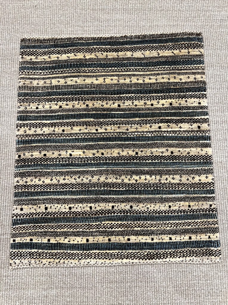 Loribaft Tappeto 80x70 Beige (Iran) Annodato A Mano