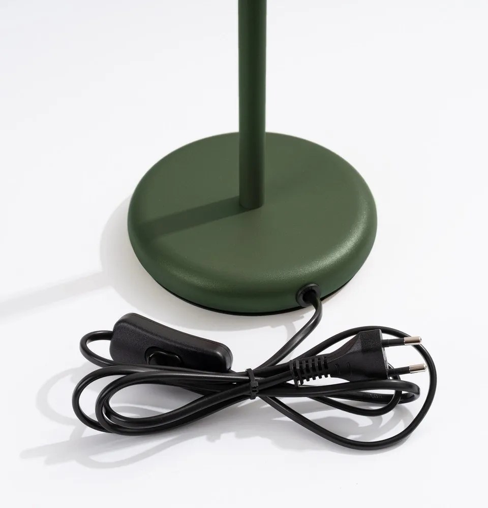 Lampada da tavolo verde (altezza totale 43 cm) Gleam – Sollux