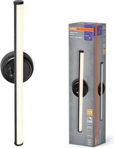 Osram - Lampada da parete ricaricabile LED dimmerabile NIGHTLUX LED/1,8W/5V nera