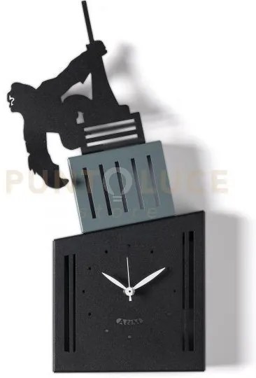 Orologio da parete di design king kong nero,petrolio,nero