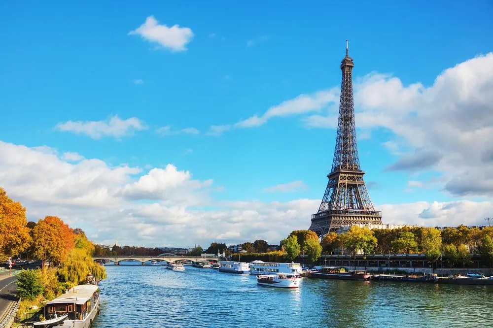 Carta da parati autoadesiva – Panorama affascinante di Parigi