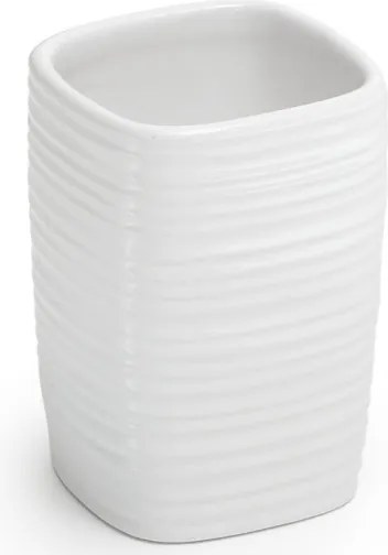 Gedy Kelly Portaspazzolino Bianco In Ceramica
