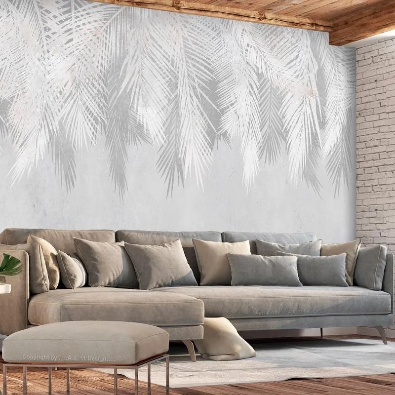 Fotomurale adesivo  Pale Palms  Larghezza x Altezza Home decor 147x105