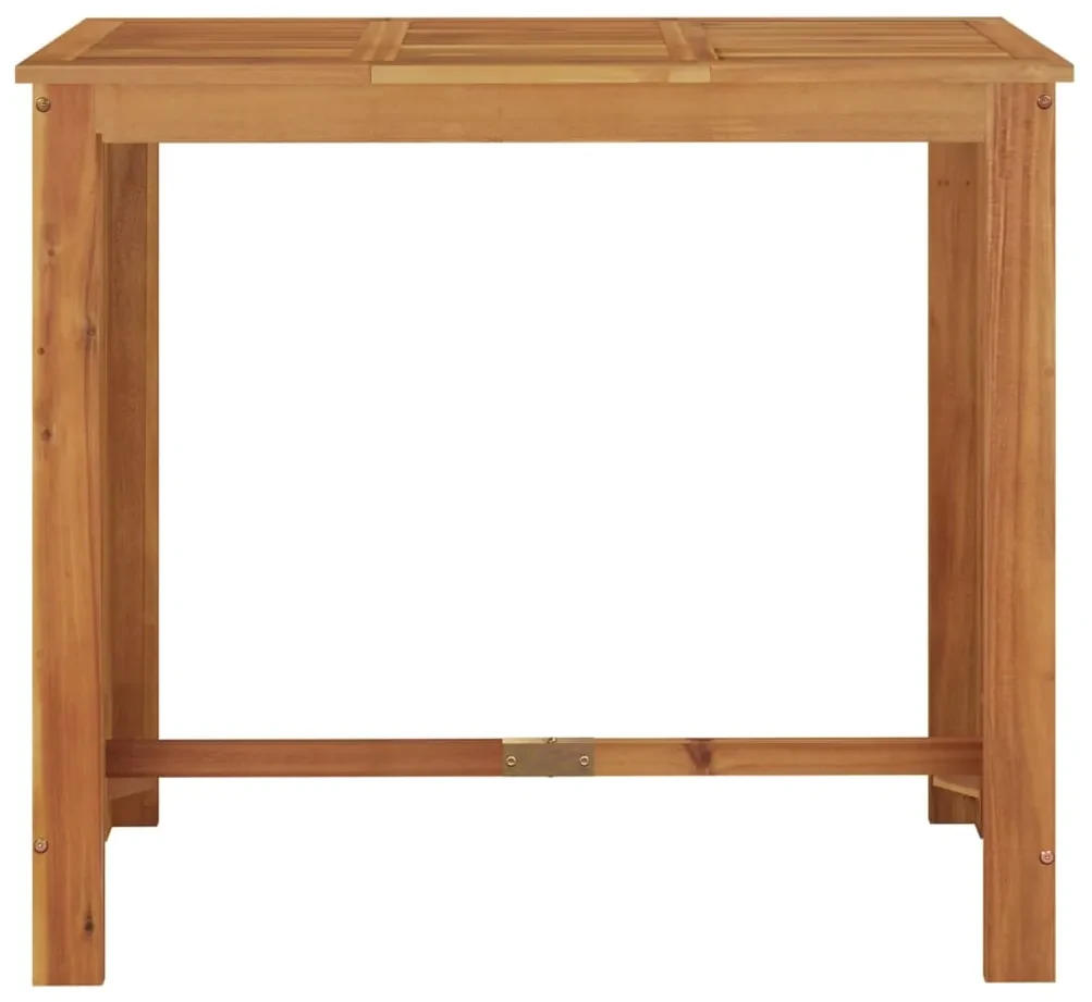 Tavolo da bar da giardino 120x60x105cm legno massello di acacia