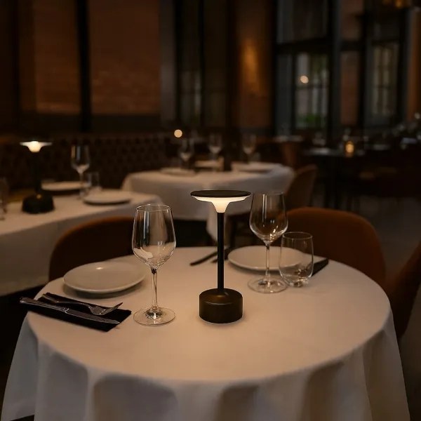 Lampada da tavolo ricaricabile a sfioramento a LED TAVOLO LED/2,5W/5V 2400 mAh 3000-6000K nera