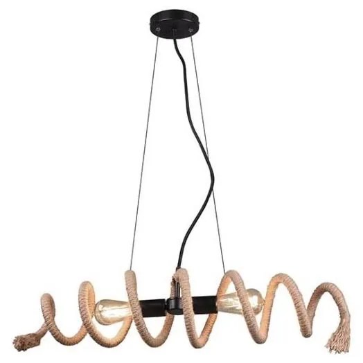 Reality - Lampadario su corda ARI 2xE27/10W/230V