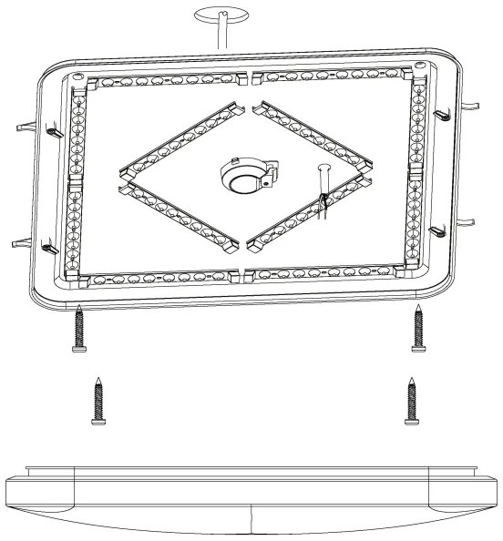 Eglo 98449 - Plafoniera LED FRANIA-S LED/49,5W/230V