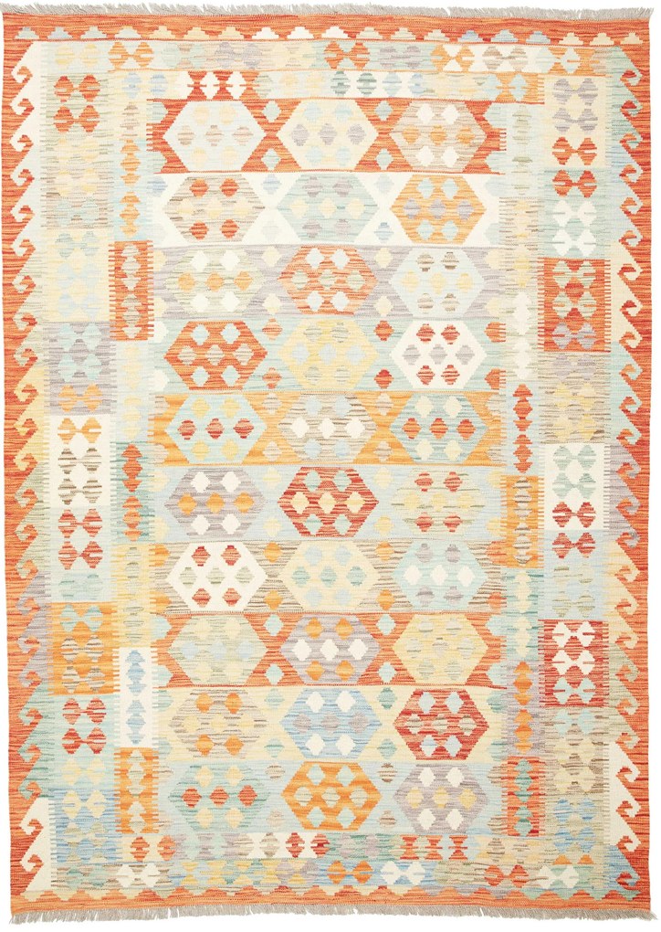 Kilim Tappeto 240x180 (Afghanistan) Tessuto A Mano