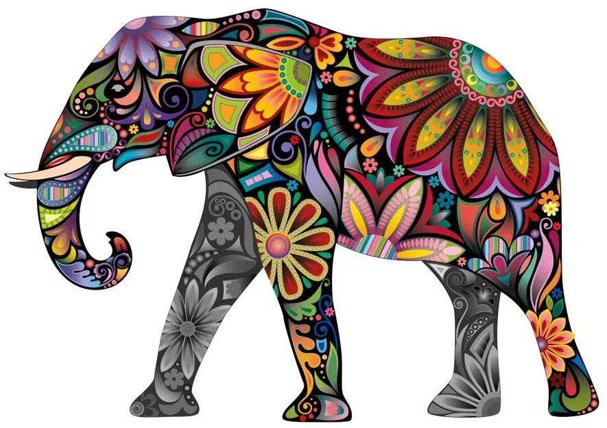 Carta da parati autoadesiva – Elefante pieno di armonia