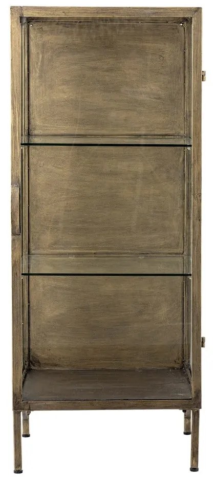 Vetrina dorata in metallo 45x110x40 cm Saone – Bloomingville