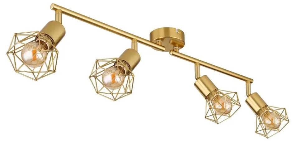 Globo 54802GB-4 - Faretto XARA I 4xE14/40W/230V oro