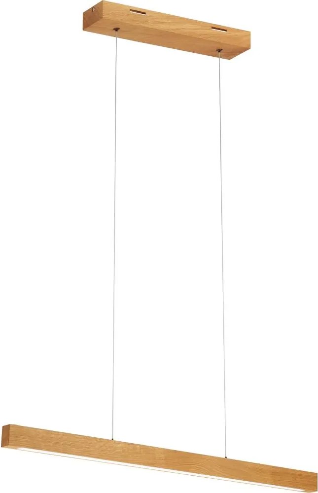 Lampada a sospensione LED su cavo VERDE LED/18W/230V 3000K 76 cm rovere