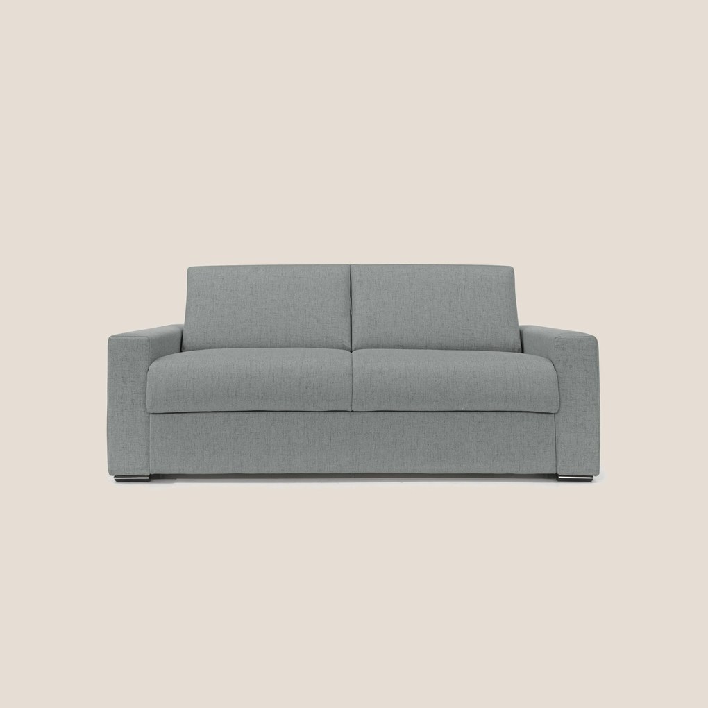 Nixon Divano letto matrimoniale con materasso 20 cm in tessuto impermeabile T03 grigio