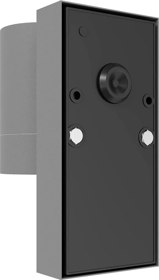 Applique GU10 con Sensore Crepuscolare IP65 per esterno - Grigia