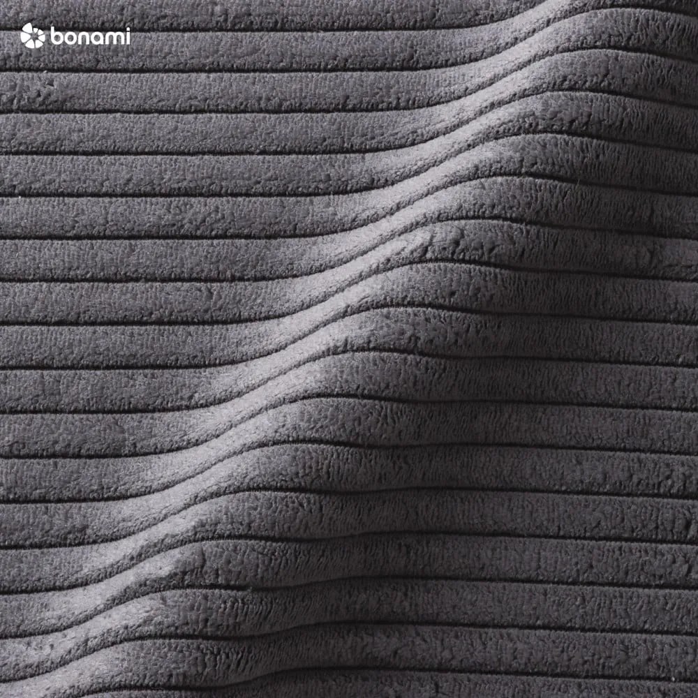 Letto matrimoniale imbottito grigio scuro rete non inclusa 180x200 cm Mattis Cord – Meise Möbel