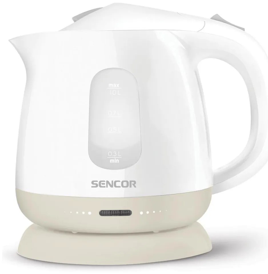 Sencor - Bollitore 1 l 1100W/230V bianco/beige