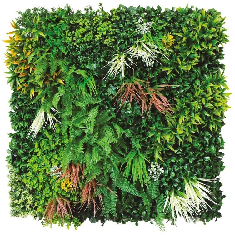 Giardino verticale parete Jungle Divy 3D in polietilene alta densità, multicolore H 1 m x L 1 m