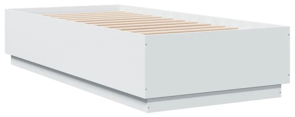 Giroletto con luci led bianco 90x200 cm in legno multistrato