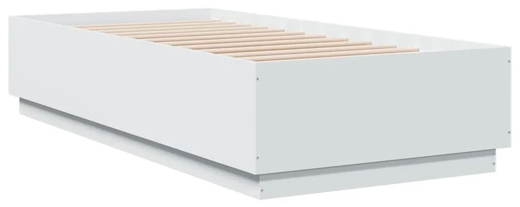 Giroletto con luci led bianco 90x200 cm in legno multistrato