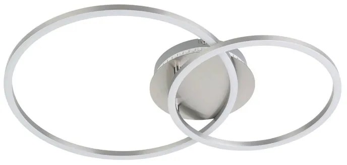 Plafoniera LED Palmaves 3, argento55 cm, luce naturale dimmerabile EGLO