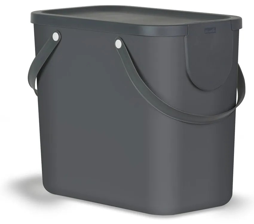 Bidone per rifiuti in plastica riciclata da 25 l Albula - Rotho