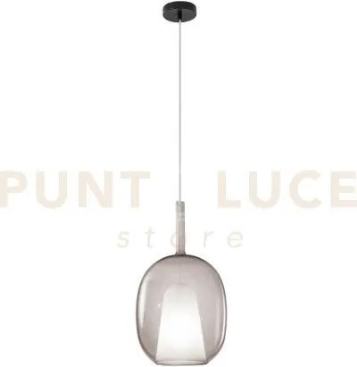 Lampadario a sospensione pirex marrone in vetro 1 luce attacco e27 ...