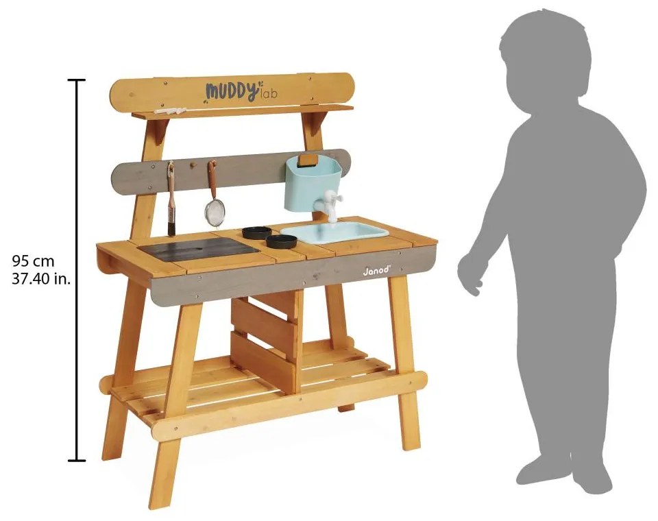 Cucina da esterno in legno - Muddy Lab