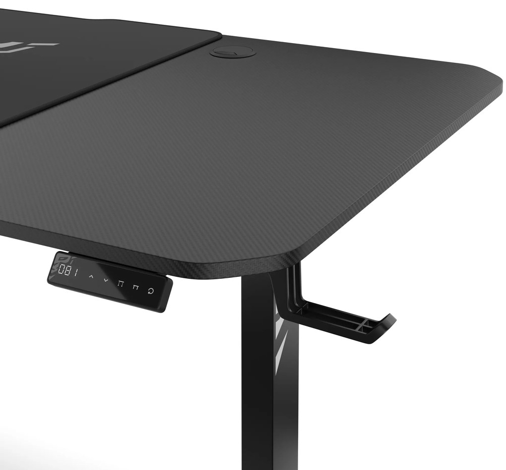 Scrivania Regolabile in Altezza Diablo X-Tensio 1600 Nero
