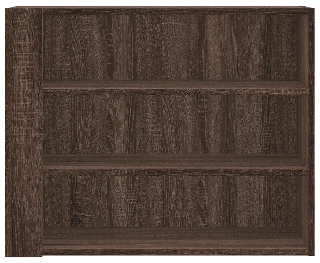 Armadietto a muro rovere marrone 75x35x60 cm in truciolato