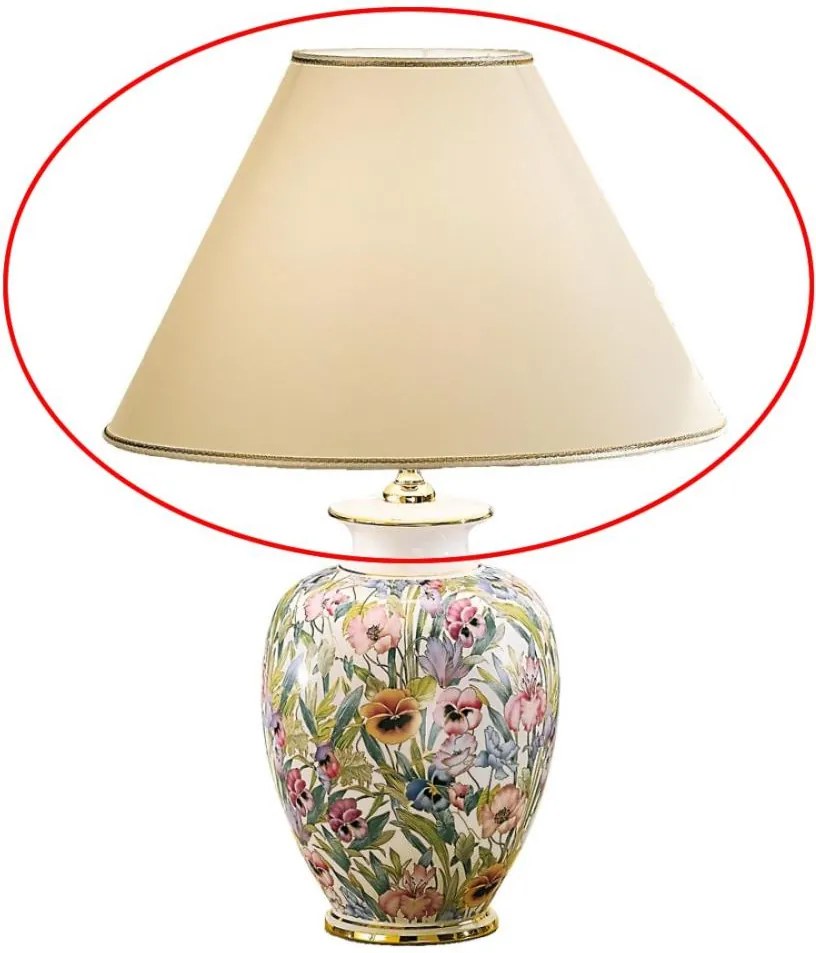 Kolarz 0014.S02- Paralume di ricambio per lampada da tavolo GIARDINO E27 Ø 40 cm beige