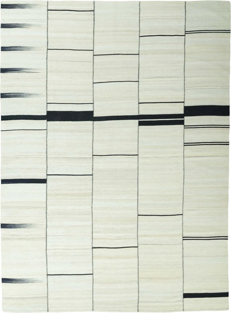 Kilim Tappeto persiano 370x270 Beige (Iran) Tessuto A Mano