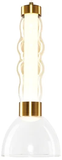 Lampadario LED a sospensione con filo LUCCO LED/13W/230V diametro 15 cm oro