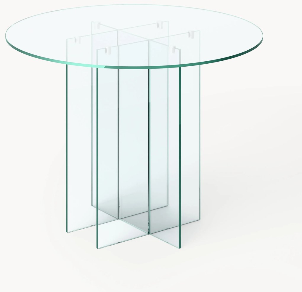 Tavolo rotondo in vetro Anouk, Ø 120 cm