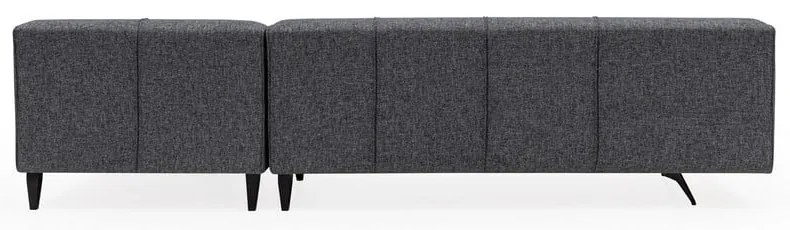 Divano angolare grigio scuro, angolo destro Jivago - Artie