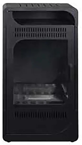 Stufa a bioetanolo antiribaltamento FIAMMETTA  ventilata total black
